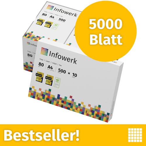 Druckerpapier 5000 blatt - 5000,