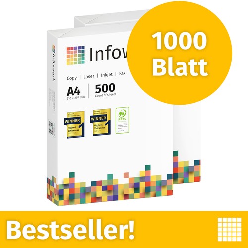 Druckerpapier 1000 blatt - a4,