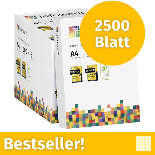 Druckerpapier 2500 blatt - a4,