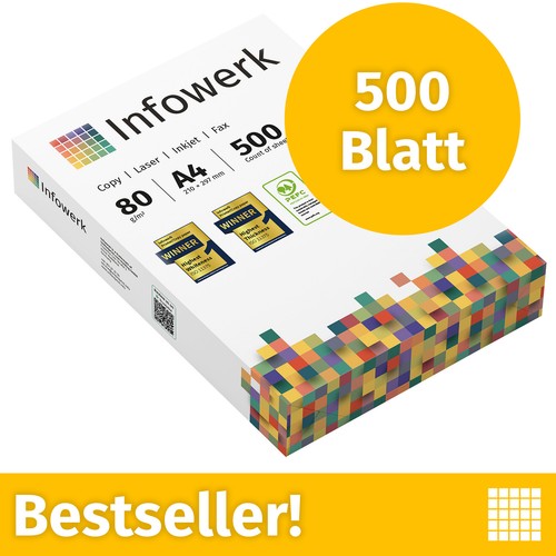 Druckerpapier 500 blatt - a4,